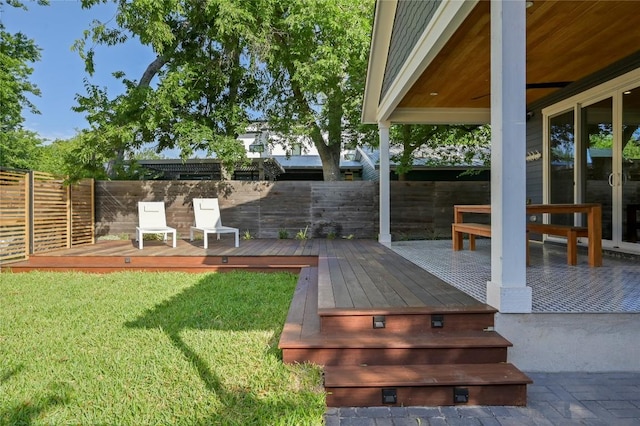 1815 Cullen Ave Unit 1, Austin, TX 78757 - view of yard featuring a wooden deck