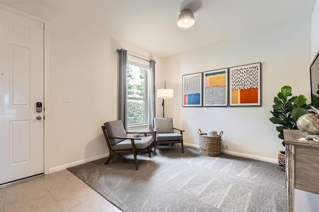 733 Melda St, Leander, TX 78641 - living area featuring carpet flooring and tile patterned floors