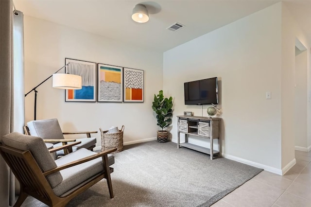 733 Melda St, Leander, TX 78641 - sitting room with baseboards and light tile patterned floors