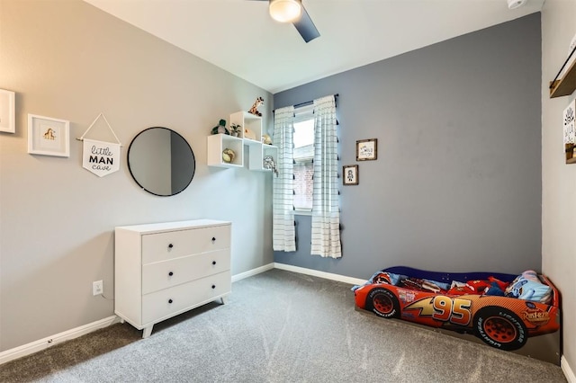 733 Melda St, Leander, TX 78641 - bedroom with carpet and a ceiling fan