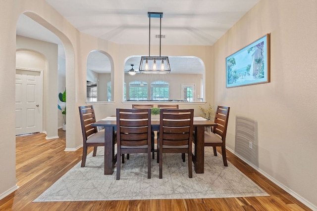 14529 Wharton Park Trl, Austin, TX 78717 - dining space with wood finished floors and baseboards