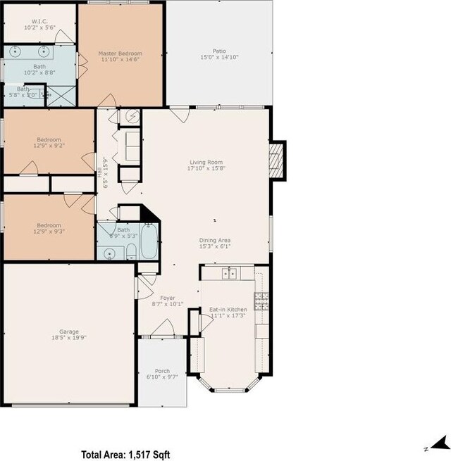 16407 Spotted Eagle Dr, Leander, TX 78641 - view of room layout