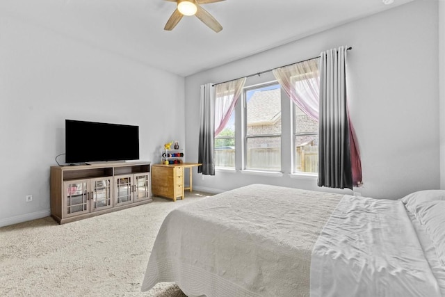 120 Freeman Loop, Liberty Hill, TX 78642 - bedroom featuring carpet and a ceiling fan