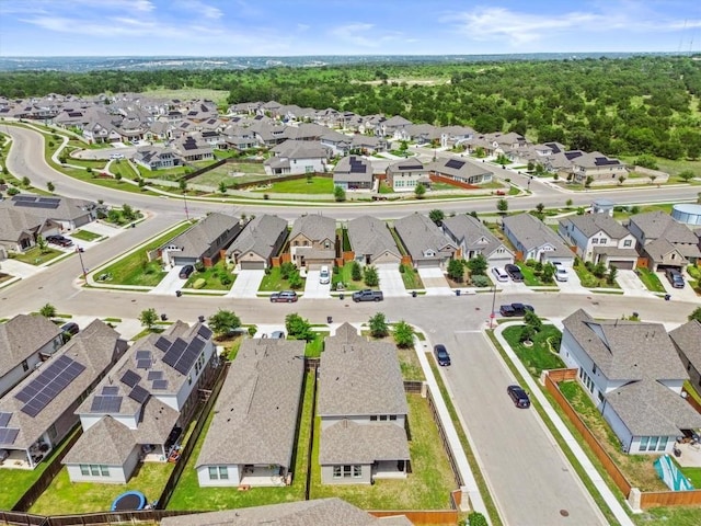 aerial view featuring a residential view