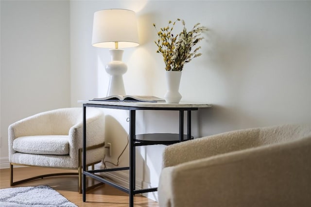 40 N Interstate 35 Unit 10B1, Austin, TX 78701 - living area with wood finished floors