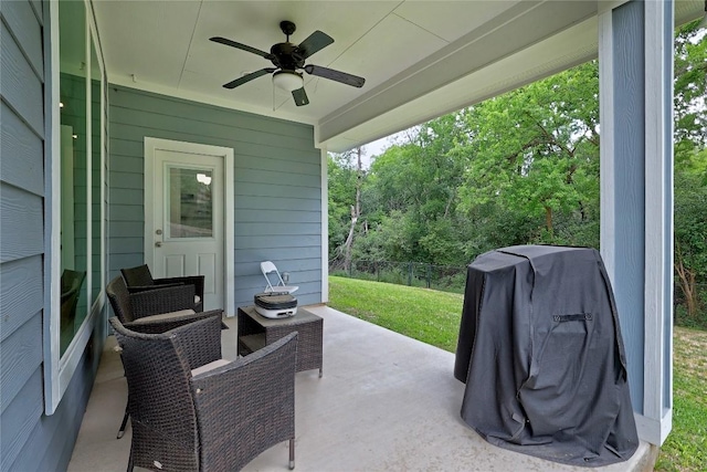 4118 Cripple Creek Dr, Temple, TX 76502 - view of patio with a ceiling fan