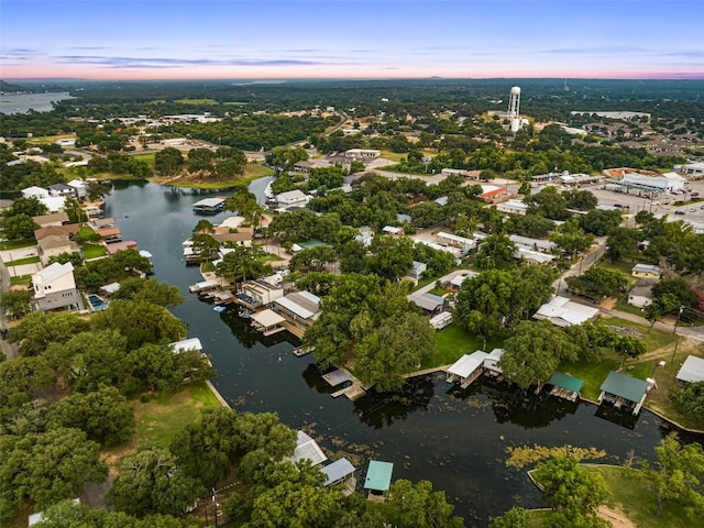 120 Highland Ln, Kingsland, TX 78639 - aerial view at dusk of a water view