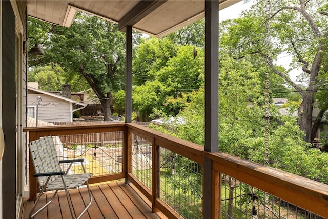 view of wooden terrace