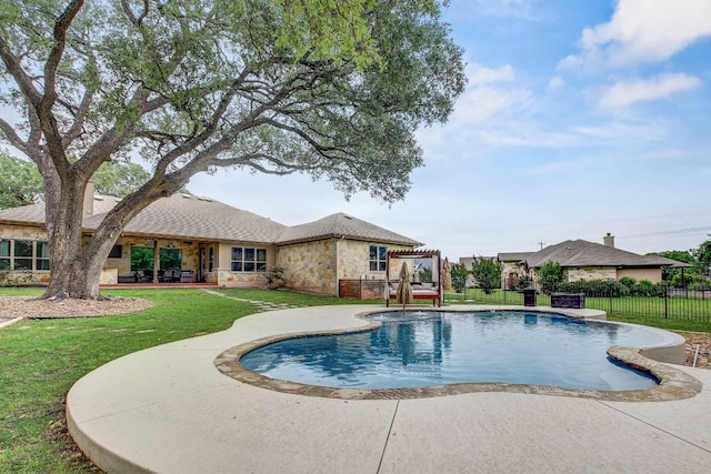 228 Marbella Way, Georgetown, TX 78633 - view of swimming pool with a patio