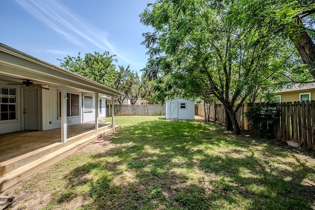1911 Timberwood Dr, Cedar Park, TX 78613 - view of yard with ceiling fan and a deck