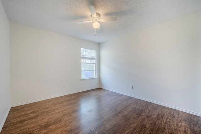1911 Timberwood Dr, Cedar Park, TX 78613 - unfurnished room with wood finished floors, ceiling fan, a textured ceiling, and baseboards