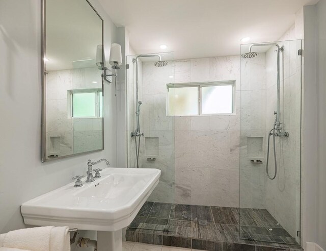 5203 Branding Chase St, Austin, TX 78727 - full bathroom featuring plenty of natural light, a sink, and walk in shower
