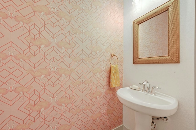 bathroom with a sink
