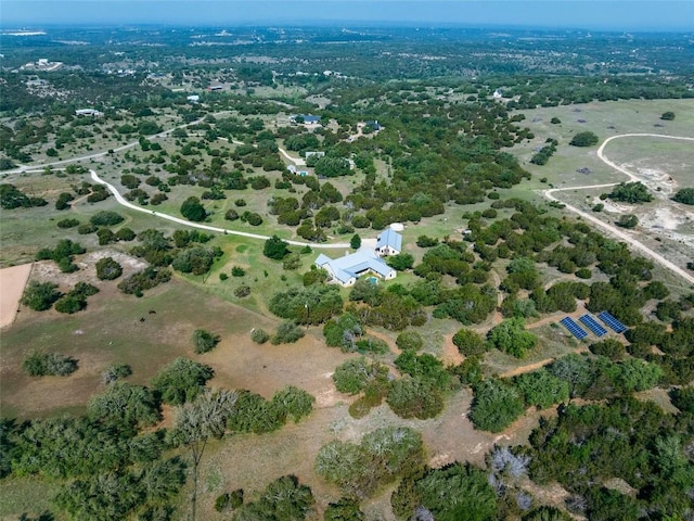424 Hidden Creek Dr, Dripping Springs, TX 78620 - aerial view of property and surrounding area with rural landscape