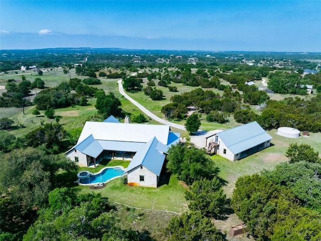 drone / aerial view