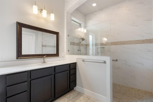 103 Lockhart Loop, Georgetown, TX 78628 - full bathroom featuring vanity and walk in shower