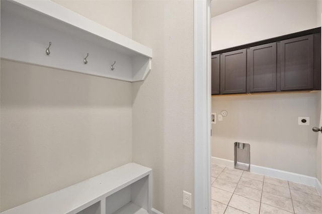 103 Lockhart Loop, Georgetown, TX 78628 - mudroom featuring light tile patterned floors and baseboards