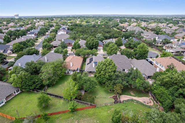 aerial view featuring a residential view