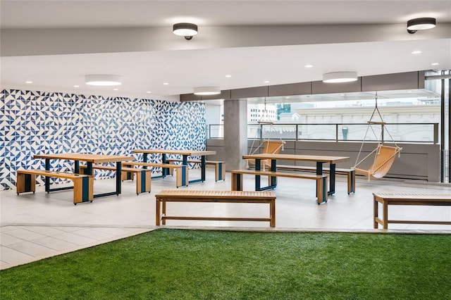 view of community lobby