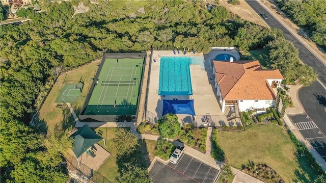 drone / aerial view