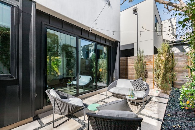view of patio / terrace with fence