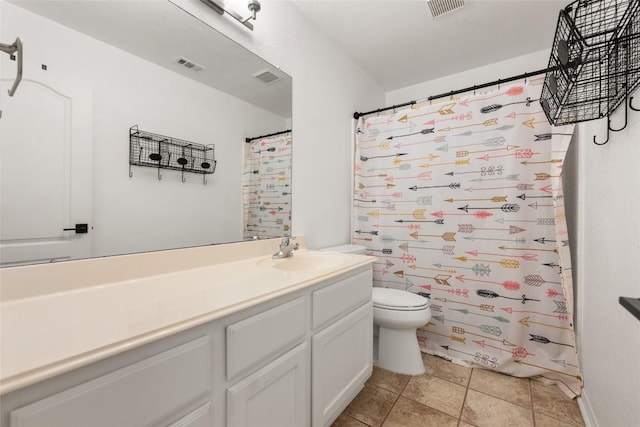 2045 Saint Andrews Dr, Round Rock, TX 78664 - full bathroom with vanity, tile patterned flooring, and curtained shower