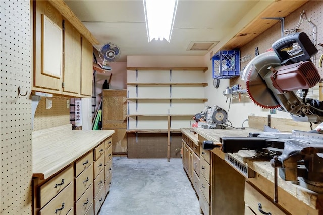 view of storage area