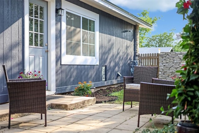 8221 Renton Dr, Austin, TX 78757 - view of patio featuring fence