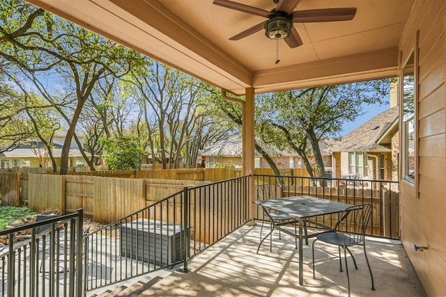 240 Fort Mabry Loop, Georgetown, TX 78628 - exterior space with ceiling fan
