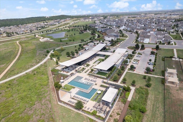 9015 Looksee Ln, Austin, TX 78744 - drone / aerial view featuring a residential view and a water view