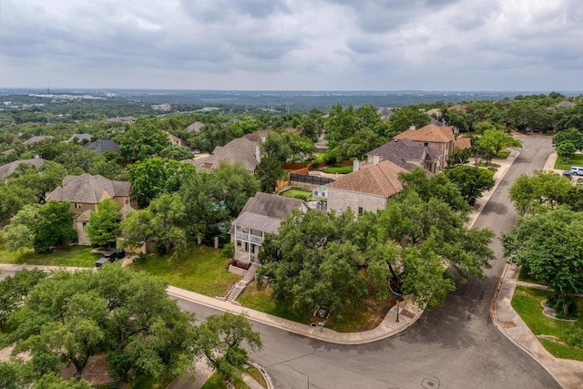 drone / aerial view featuring a residential view