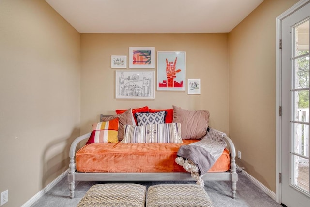 4511 Heights Dr, Austin, TX 78746 - carpeted bedroom with baseboards