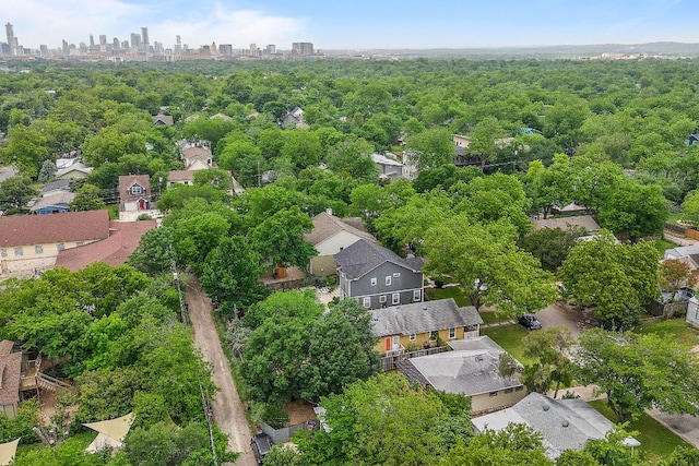 5011 Eilers Ave, Austin, TX 78751 - aerial view of residential area with city skyline
