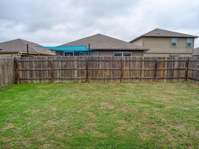 view of yard with fence private yard