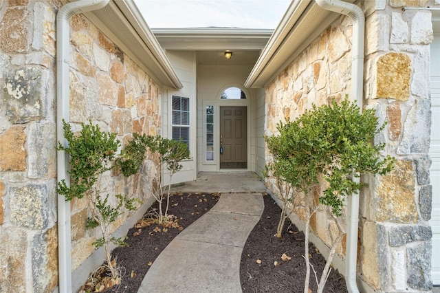 15205 Bullace St, Austin, TX 78724 - property entrance featuring stone siding