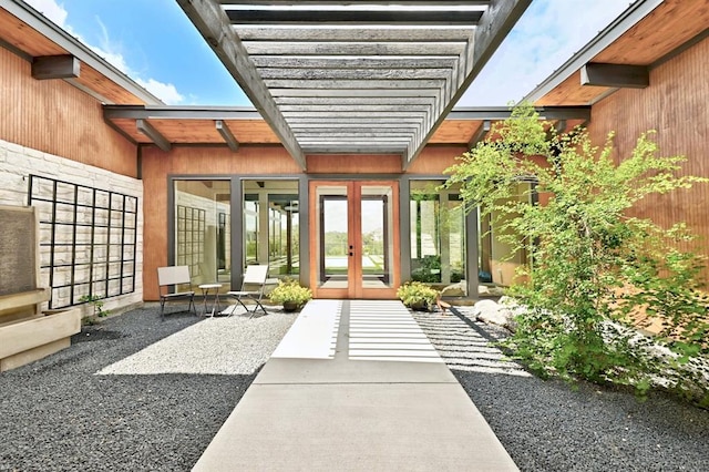 view of patio / terrace with french doors