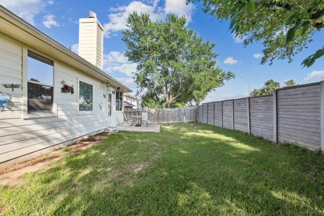 8117 Manx Dr, Round Rock, TX 78681 - fenced backyard with a patio area