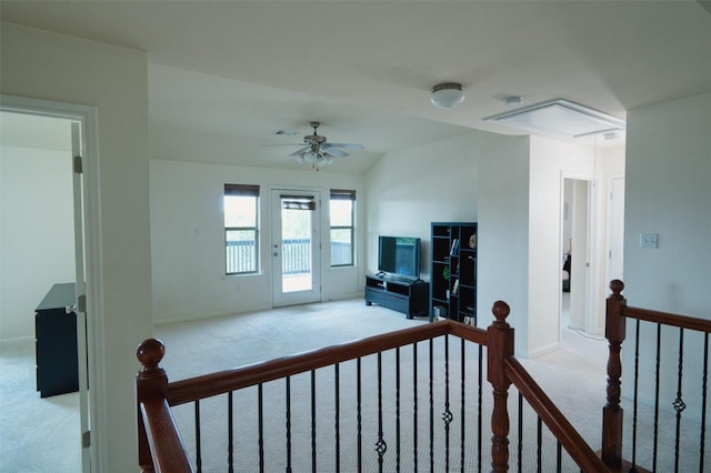 112 Bearing Cv, Austin, TX 78717 - interior space with carpet floors, attic access, baseboards, and visible vents