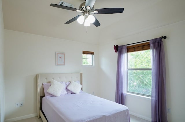 112 Bearing Cv, Austin, TX 78717 - bedroom with baseboards, ceiling fan, and light colored carpet
