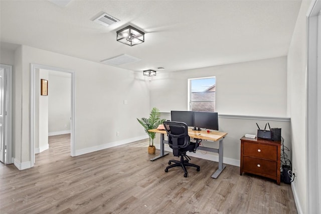 1625 Breanna Ln, Kyle, TX 78640 - office area with wood finished floors