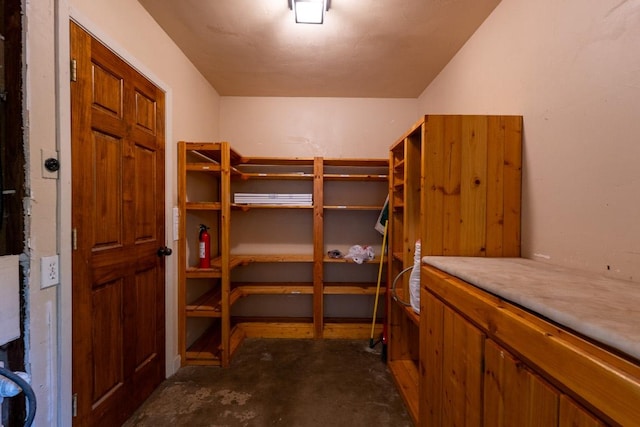 view of storage room