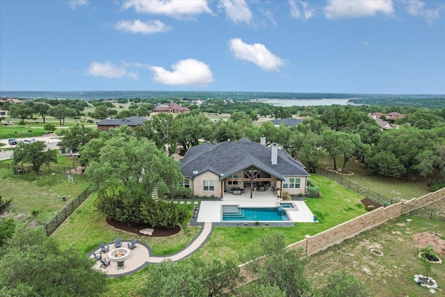 birds eye view of property