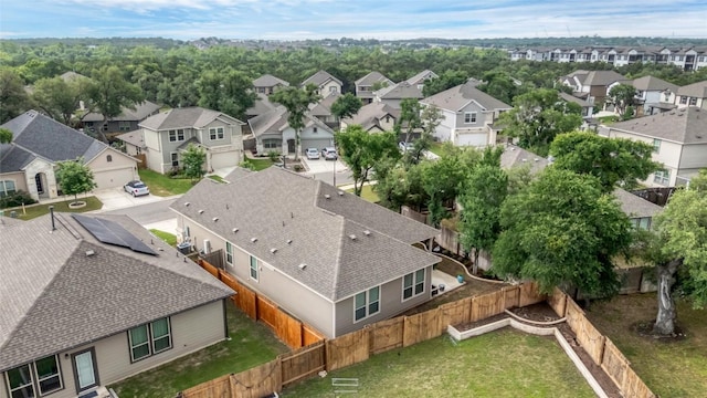birds eye view of property featuring a residential view