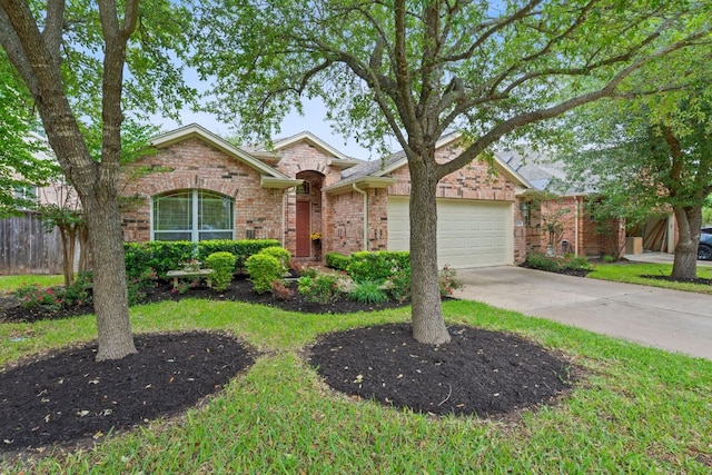 1720 Woodvista Pl, Round Rock, TX 78665 - traditional-style house featuring brick siding, an attached garage, and driveway