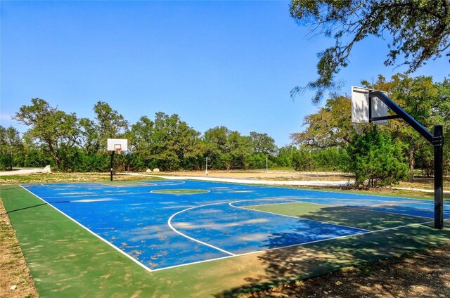 2208 Pecan Island Dr, Leander, TX 78641 - view of basketball court featuring community basketball court and view of scattered trees