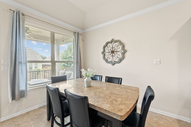 4018 Geary St, Round Rock, TX 78681 - dining room with healthy amount of natural light, baseboards, and ornamental molding