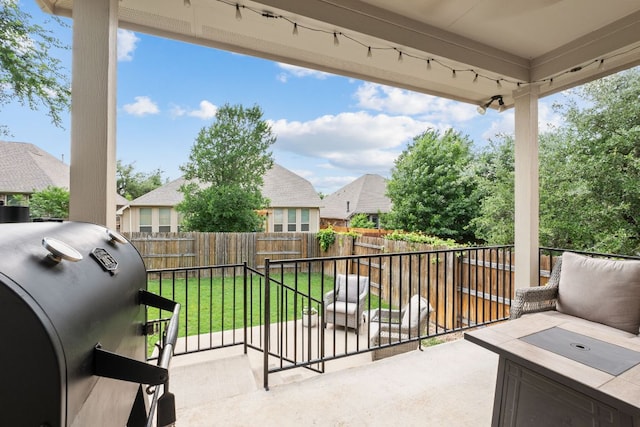 4018 Geary St, Round Rock, TX 78681 - view of patio featuring a residential view