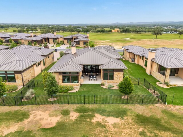 2317 Kahala Sunset Dr, Spicewood, TX 78669 - bird's eye view featuring view of golf course and a residential view