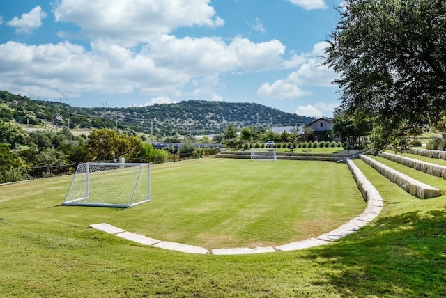 18720 Waltz Ct, Austin, TX 78738 - view of home's community featuring an area for soccer and a mountain view