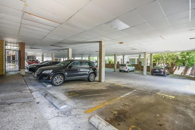 view of parking deck
